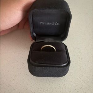 Tiffany and Co Eternal Ring, Rose Gold, Size 4.5, Authentication # inside ring!